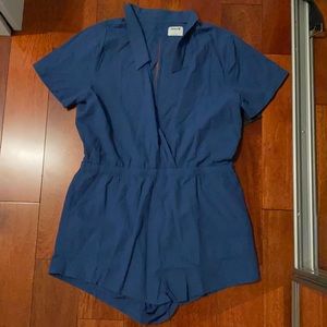 Hurley Open Back Romper Cover Up